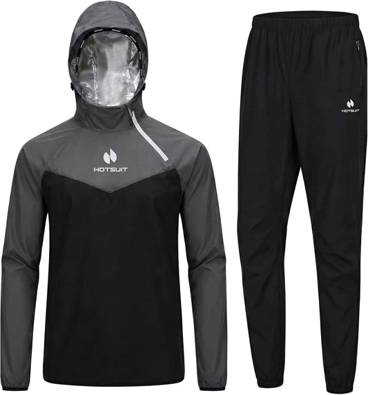 Sauna Suit for Men Sweat Sauna Jacket Pant Gym Workout Sweat Suits