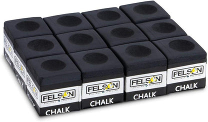 Felson Pool Chalk Cubes | Pool Table Accessories for Table Billiards | Pool Cue Chalk & Storage Box