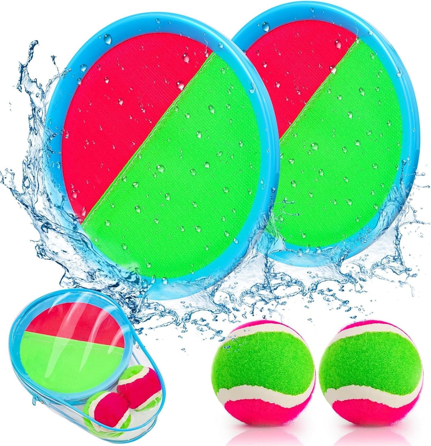Toddler Toys Toss and Catch Ball Set Christmas Stocking Stuffer for Kids Toddler, Toys for 3 4 5 6 7 8 Year Old Boys Girls Birthday Gift, Yard Outdoor Games for Kid Ages 4-8 8-12 Beach Pool