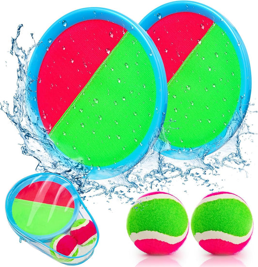 Toddler Toys Toss and Catch Ball Set Christmas Stocking Stuffer for Kids Toddler, Toys for 3 4 5 6 7 8 Year Old Boys Girls Birthday Gift, Yard Outdoor Games for Kid Ages 4-8 8-12 Beach Pool